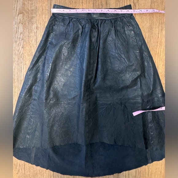 Zadig & Voltaire Joslin Cuir Froisse Leather Skirt - Picture 14 of 15